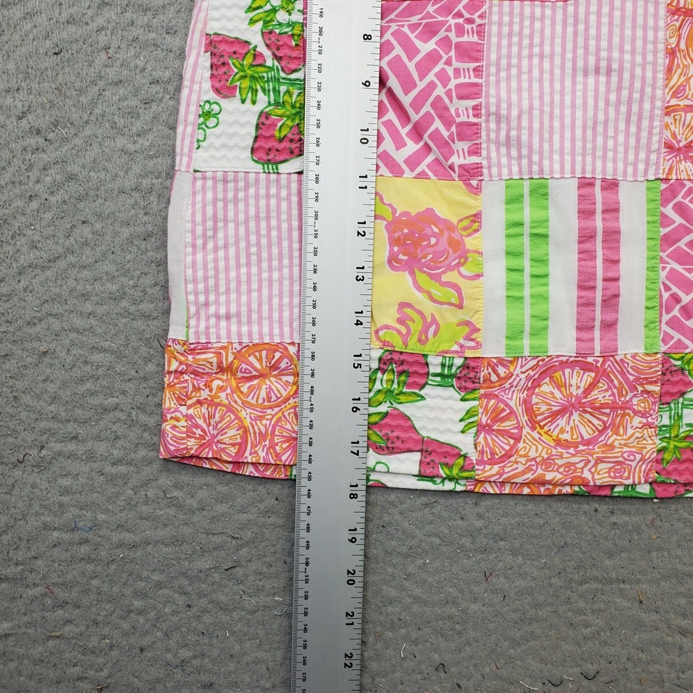 Lilly Pulitzer Karlo Mini Party Skirt Womens 4 Multicolor Geometric Back Zip‎ - Picture 3 of 8